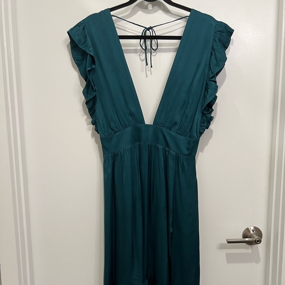 Stillwater Teal Midi Dress